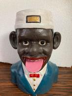 Oude Stevens Bediende Spaarpot - Gietijzer, Antiek en Kunst, Ophalen of Verzenden