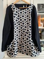 Marina Rinaldi blouse zwart wit marine 48-50, Kleding | Dames, Ophalen of Verzenden, Nieuw, Zwart, Blouse of Tuniek