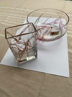 Dansk Glaskunst vaas en schaal, Ophalen, Overige kleuren, Nieuw, Glas