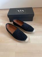 Via Vai Espadrilles Zwart maat 38 - in originele doos, Via Vai, Zwart, Ophalen of Verzenden, Zo goed als nieuw