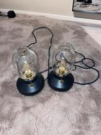 2 tafellampen zwart., Huis en Inrichting, Lampen | Tafellampen, Ophalen, Zo goed als nieuw, Minder dan 50 cm