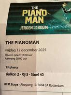 2 x The Pianoman - Jeroen vd Boom - 12 dec, Tickets en Kaartjes, Twee personen, December, Overige typen