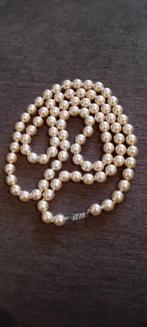 Oude Parelketting 9-10mm met Slot, Ophalen of Verzenden