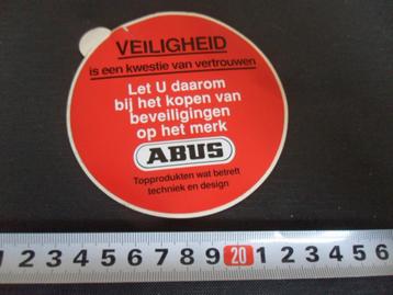 sticker ABUS Veiligheid is een kwestie van vertrouwen  beschikbaar voor biedingen