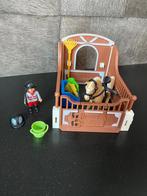 Playmobil warmbloed paard met wit-bruine paardenbox 5520, Ophalen of Verzenden, Gebruikt