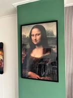 Mona lisa met lijst, Huis en Inrichting, Woonaccessoires | Schilderijen, Tekeningen en Foto's, Foto of Poster, Zo goed als nieuw