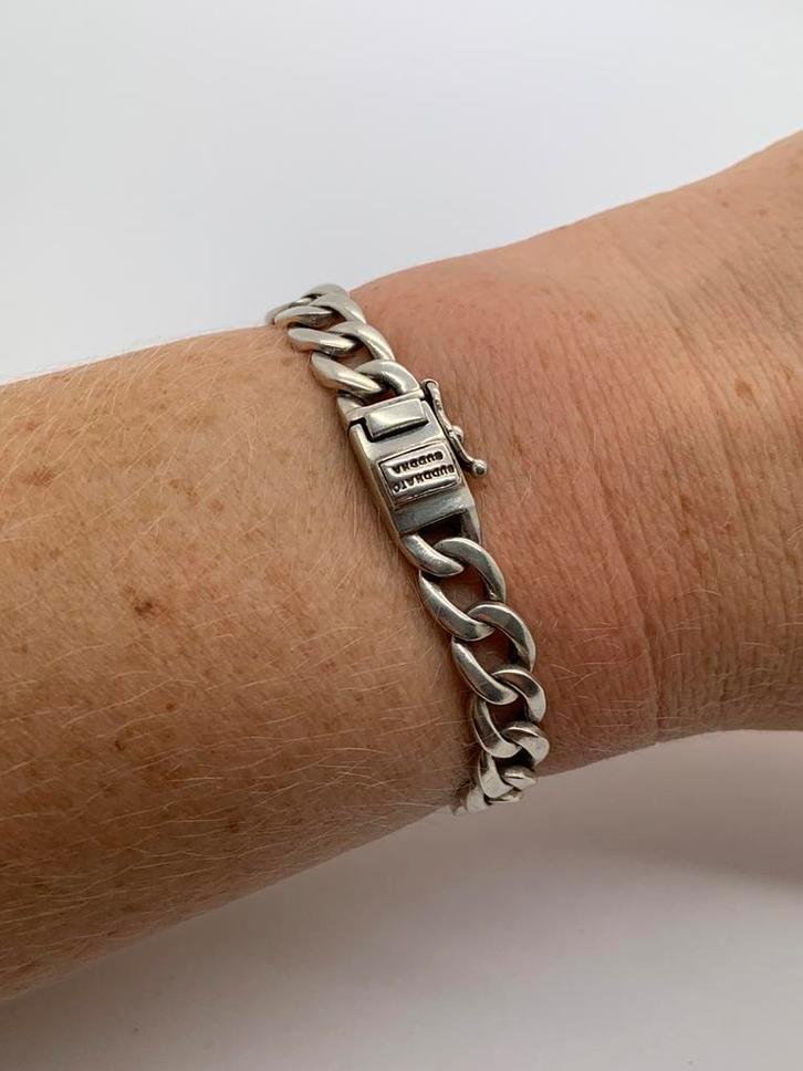 BB5 Prachtige zilveren Buddha to Buddha armband, Sieraden, Tassen en Uiterlijk, Armbanden, Zo goed als nieuw, Zilver, Zilver, Ophalen of Verzenden