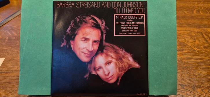 Barbra Streisand & Don Johnson - Till I Loved You EP, Cd's en Dvd's, Vinyl | Overige Vinyl, Zo goed als nieuw, Overige formaten