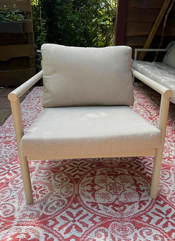 2x Lounge stoel buiten, Tuin en Terras, Tuinstoelen, Nieuw, Aluminium, Ophalen