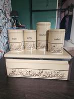 Vintage Brabantia Opbergboxen Set opberg accessoires blikken, Ophalen of Verzenden, Gebruikt, Overige, Overige merken