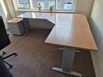 Bureau met ladenkast, Huis en Inrichting, Ophalen, Gebruikt, Bureau