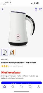 Melkopschuimer Blokker, Witgoed en Apparatuur, Melkopschuimers, Ophalen of Verzenden, Zo goed als nieuw