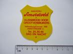 sticker Amstelveld Oud Amsterdam Mokum bakkerij brood retro, Verzenden
