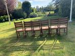 Eikenhouten tafel met bijpassende stoelen, Huis en Inrichting, Tafels | Eettafels, 50 tot 100 cm, Rechthoekig, Ophalen of Verzenden