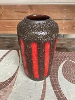 Retro Scheurich vaas 517 - West Germany - 38cm, Ophalen of Verzenden, Oranje, Aardewerk of Porselein, Minder dan 50 cm