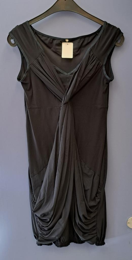 Indies travelstof kort jurkje / tuniek donker blauw S 41165, Kleding | Dames, Jurken, Zo goed als nieuw, Maat 36 (S), Blauw, Boven de knie