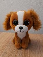 TY Knuffel Hondje - Lichtbruin/Wit - Pluche, Verzenden, Zo goed als nieuw, Hond
