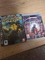 PS3 Games: BioShock 2 & Dante's Inferno - Actie Klassiekers!, Avontuur en Actie, Online, Gebruikt, Vanaf 18 jaar