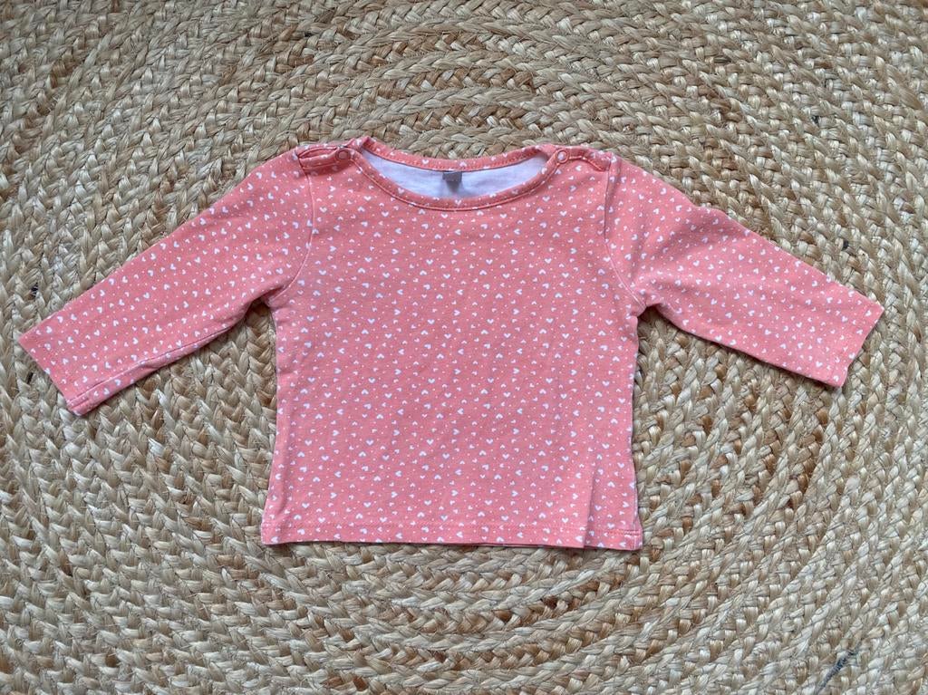 Longsleeve Wibra maat 68, Kinderen en Baby's, Babykleding | Maat 68, Zo goed als nieuw, Meisje, Shirtje of Longsleeve, Ophalen of Verzenden