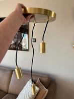 Gouden hanglamp QAZQA, Huis en Inrichting, Lampen | Hanglampen, Ophalen of Verzenden, Zo goed als nieuw, Metaal, 75 cm of meer