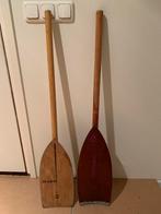 Setje oude vintage peddels voor de liefhebber, Ophalen, Gebruikt, Enkelbladige peddel