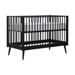 Europe Baby Evy Babybed Zwart 60 x 120 cm, Kinderen en Baby's, Babywiegjes en Ledikanten, Ophalen, Zo goed als nieuw, Ledikant
