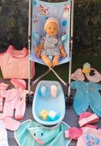 Baby born my little babyborn bad popje + buggy kleertjes enz, Kinderen en Baby's, Speelgoed | Poppen, Ophalen of Verzenden, Gebruikt