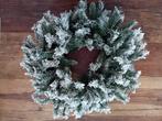 Kerstkrans met kunstsneeuw 60 cm, Huis en Inrichting, Ophalen, Gebruikt