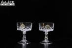 2 Cristal d'Arques - Coupe van kristal - Diamond serie, Ophalen of Verzenden