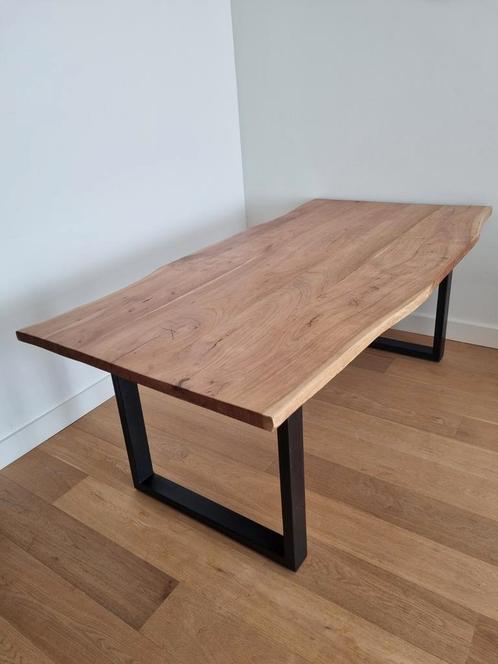 Boomstam Eettafel Hout - 200x100cm, Huis en Inrichting, Tafels | Eettafels, Zo goed als nieuw, 50 tot 100 cm, 150 tot 200 cm, Vier personen