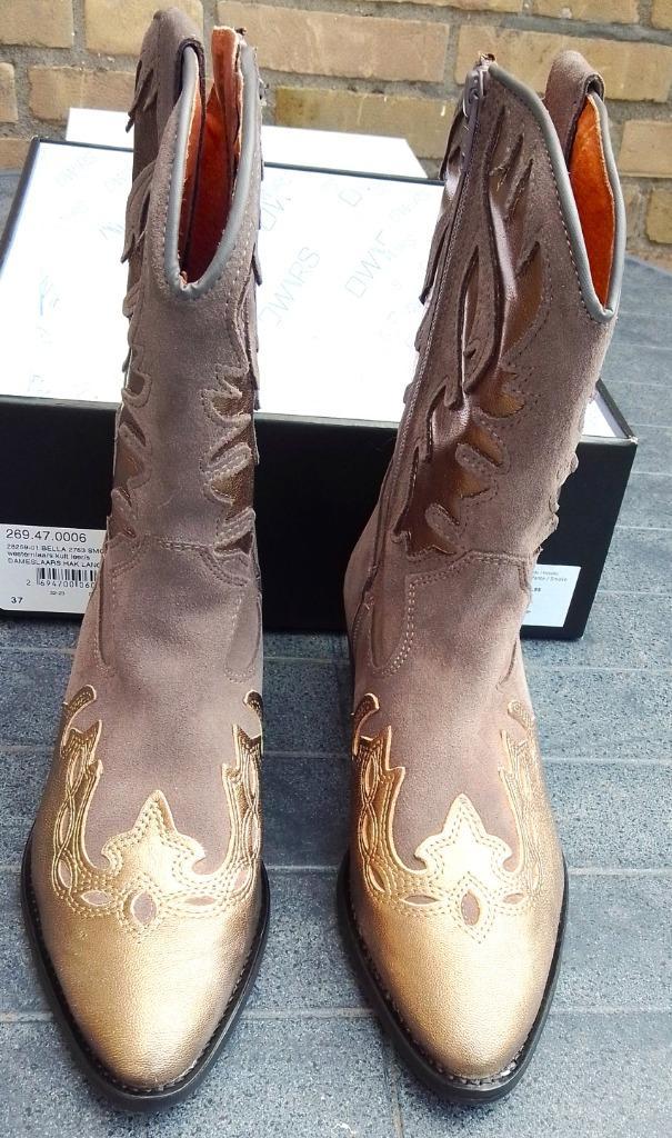 Dames cowboy, line dance laars,  DWRS, mt 37, grijs-metalic., Kleding | Dames, Schoenen, Nieuw, Sneakers of Gympen, Overige kleuren