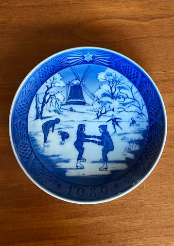 Royal Copenhagen kerst wandbord 1989 beschikbaar voor biedingen