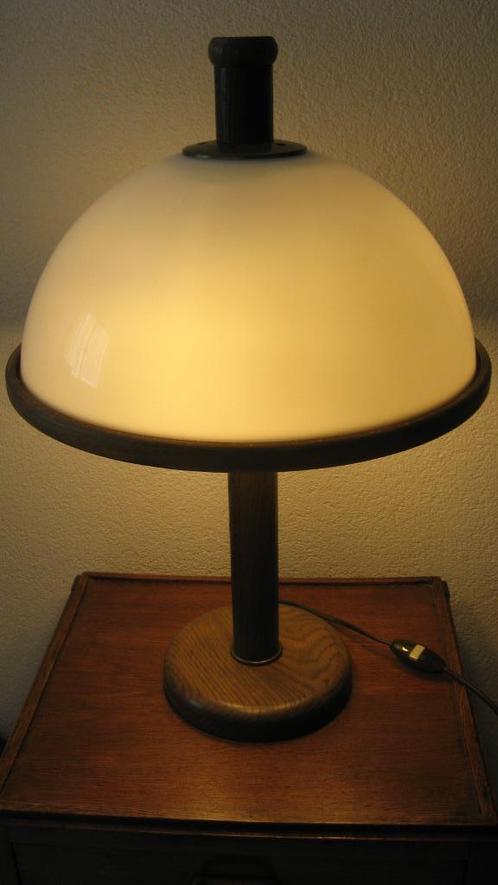 vintage Steinhouer tafellamp, Huis en Inrichting, Lampen | Tafellampen, Gebruikt, 50 tot 75 cm, Hout, Kunststof, Metaal, Ophalen of Verzenden