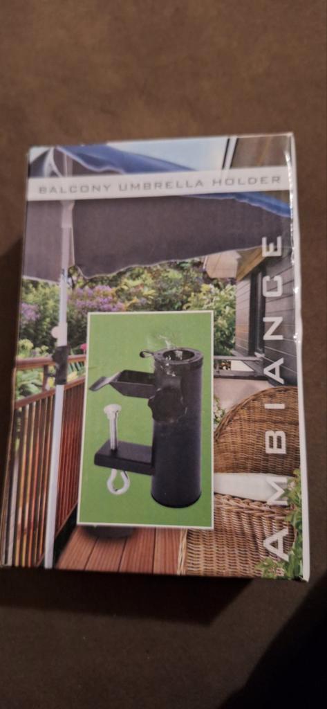 Balkon Parasolhouder -  in doos, Tuin en Terras, Parasols, Nieuw, Parasolvoet, Minder dan 1 meter, Ophalen of Verzenden