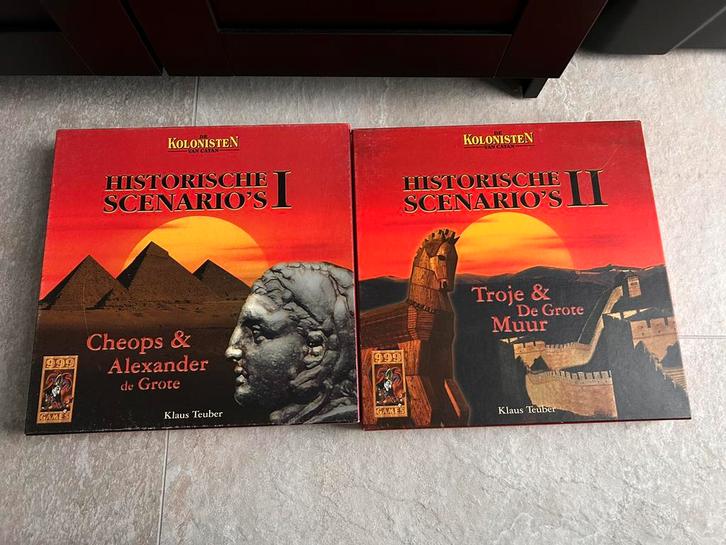 Kolonisten van Catan Historische scenario’s deel 1 en 2, Hobby en Vrije tijd, Gezelschapsspellen | Bordspellen, Zo goed als nieuw