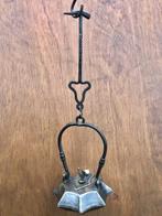 Antiek bronzen olielampje / weverslampje, Antiek en Kunst, Ophalen of Verzenden