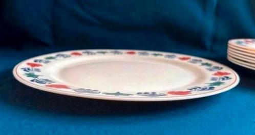 Boerenbont acropal /melkglas set diner/ pannenkoek borden, Antiek en Kunst, Antiek | Servies los, Ophalen of Verzenden