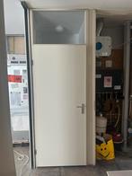 3 opdekdeuren wit incl. kozijn 83 x 201,5, Doe-het-zelf en Verbouw, Gebruikt, Deurkozijn, 150 tot 225 cm, Metaal