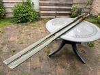 Antieke houten roeispanen, Watersport en Boten, Peddels, Ophalen of Verzenden, Gebruikt