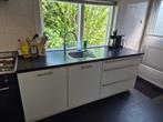 Keuken met vaatwasser en koelkast, Ophalen, Gebruikt, Wit