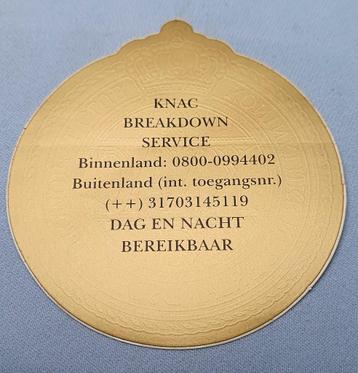 KNAC sticker, Breakdown Service beschikbaar voor biedingen