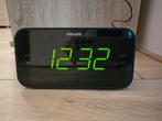 Philips wekkerradio met dubbel alarm, Witgoed en Apparatuur, Wekkers, Ophalen, Zo goed als nieuw, Digitaal