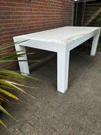 Tuintafel hard hout wit, Ophalen of Verzenden, Zo goed als nieuw, X, Rechthoekig
