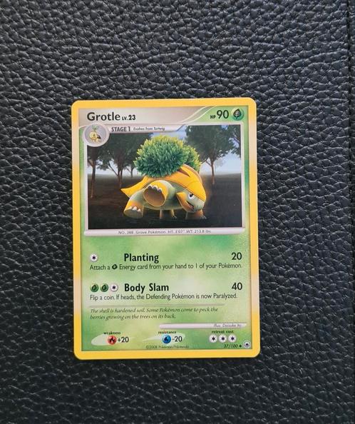 Grotle 37/100 Diamond & Pearl Pokémon kaart, Hobby en Vrije tijd, Verzamelkaartspellen | Pokémon, Zo goed als nieuw, Losse kaart