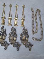 oud koperen/bronzen ornamenten, hang/sluitwerk (ca. 40 st), Ophalen