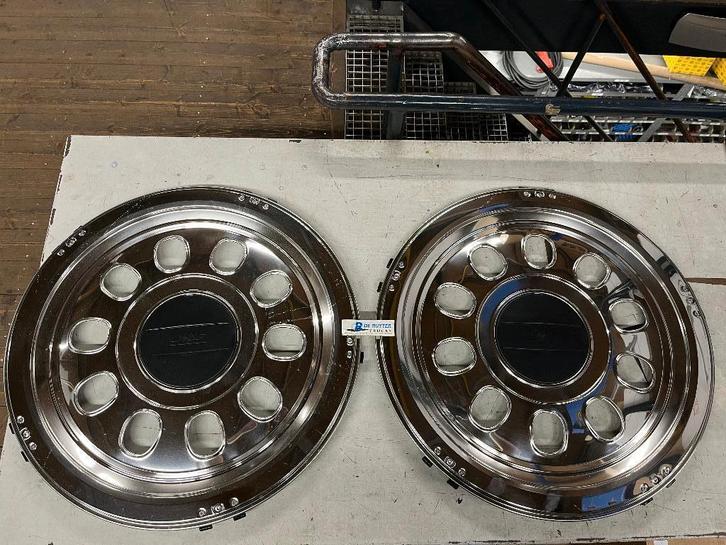 Chrome DAF wieldoppen achteras, Auto diversen, Wieldoppen, Nieuw, Ophalen of Verzenden