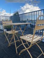 SKLUM Janti Janti tuintafelset (60x60 cm) en 2 klapstoelen, Tuin en Terras, Tuintafels, Ophalen, Gebruikt, Rechthoekig, Hout