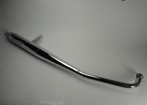 Uitlaat Hanway RAW50 Euro2 chroom, Fietsen en Brommers, Brommers | Tuning en Styling, Nieuw, Ophalen of Verzenden