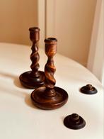 Antieke Barsley Twist kandelaars, Ophalen of Verzenden, Overige materialen