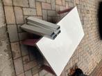 Ikea bureau pahl roze, Huis en Inrichting, Bureaus, Ophalen, In hoogte verstelbaar, Gebruikt, Bureau